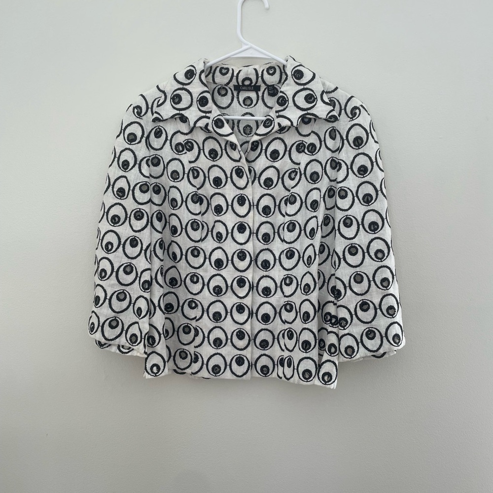 Stylish women’s ' Black and White Jacket CARLISLE